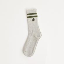 Load image into Gallery viewer, Vintage Striped Sport Crew Socks